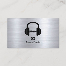Cartão De Visita Música Beat de DJ Deejay Moderno Profissional