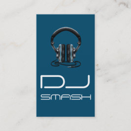 Cartão de Visita Música Cool Blue DJ