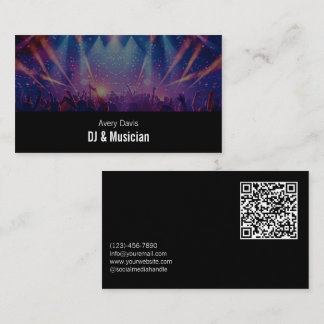 Cartão De Visita Música de Deejay Moderna Música de Festa de DJ Cód