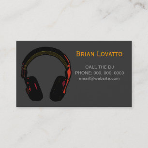 Cartão De Visita música eletrônica dj personalizada