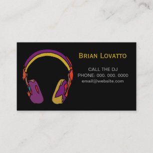 Cartão De Visita música personalizada para fones de ouvido dj