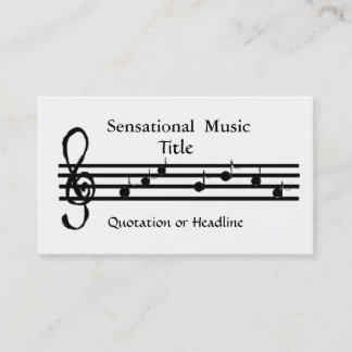 Cartão De Visita Música Sensacional