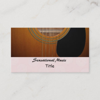 Cartão De Visita Música Sensacional de Guitarras