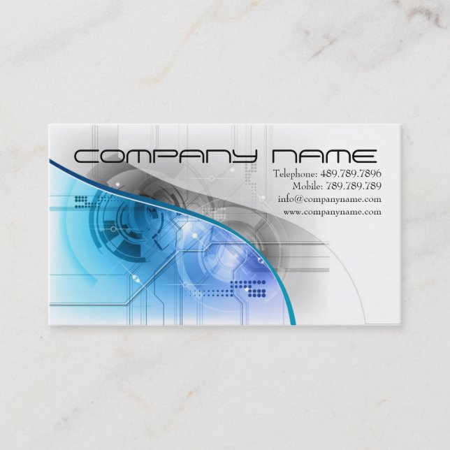 Cartão De Visita Música Teachnique do auto-falante ou da gravação (Frente)