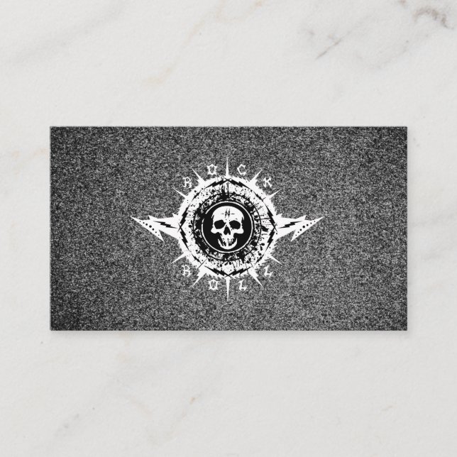 Cartão De Visita Musical Industry Musical Guitar Lessons Rock Banda (Frente)