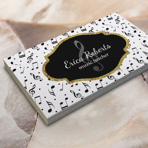 Cartão De Visita Musical vocal do cantor do treinador do professor