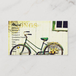 Cartão De Visita Músicas de Bicicletas de Outono