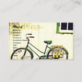 Cartão De Visita Músicas de Bicicletas de Outono