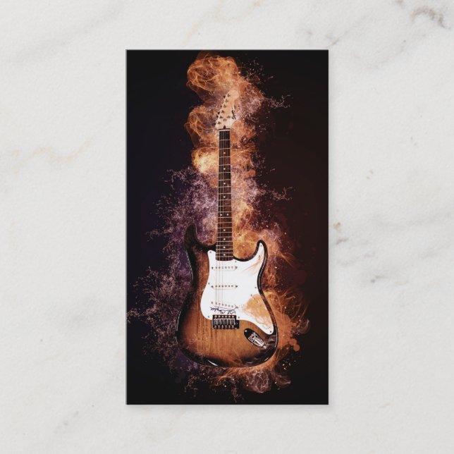 Cartão De Visita Músico Elegante (Frente)