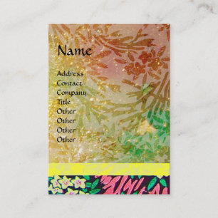 Cartão De Visita MYRTLE MÁGICO/Reflexões Douradas de Espumantes