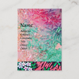 Cartão De Visita MYRTLE MÁGICO/Reflexões Douradas de Espumantes