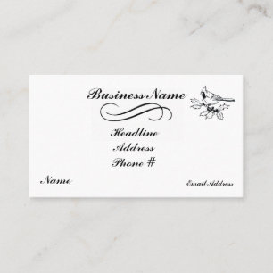 Cartão de visita na moda