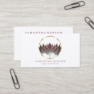 Cartão De Visita Na moda de logotipo Dourado Elegante Moderno e Ele