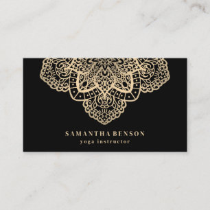 Cartão De Visita Na moda de logotipo Dourado Elegante Moderno e Ele