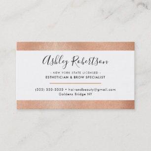 Cartão De Visita NA MODA de ouro simples e elegante MODERN MINIMAL