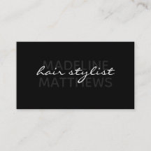 Na moda de Script de Lista de Cabelos Chic Pretos 