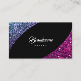 Cartão De Visita Na moda de Shimmer Rosa Púrpura Luminoso