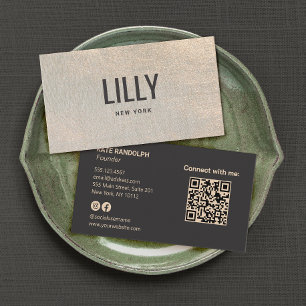 Cartão De Visita Na moda de Textura Dourada Profissional Moderna