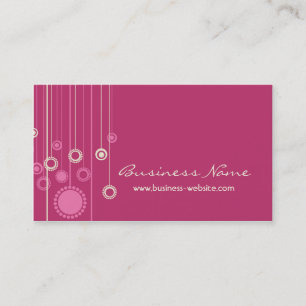 Cartão de visita na moda do design floral