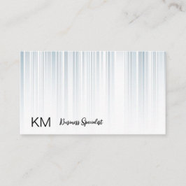 Cartão De Visita Na moda | Linhas Vernais Cinzas