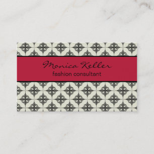 Cartão De Visita Na moda, Magenta