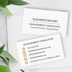 Cartão De Visita Na moda minimalista moderno