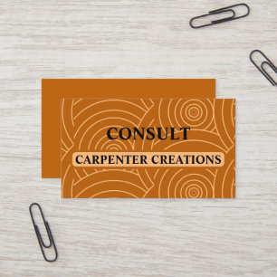 Cartão De Visita Na moda Modern Carpentry Professional