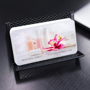 Cartão De Visita Na moda Modern Chic Beauty Salon Spa Professional