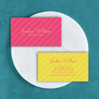 Na moda Modern Pink e Yellow Stripes
