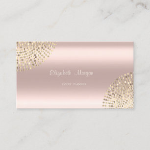 Cartão De Visita Na moda moderno elegante, simples, pontos, Rosa Do