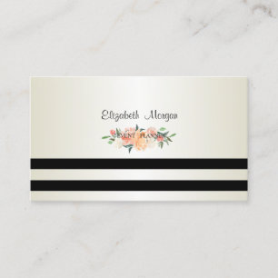 Cartão De Visita Na moda Moderno Elegante,Striped,Flores