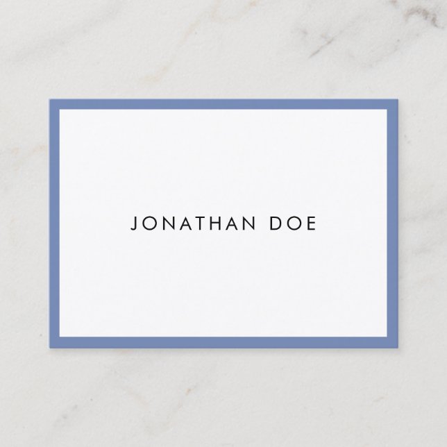 Cartão De Visita Na moda Moderno Mínimo de Trendência Profissional  (Frente)