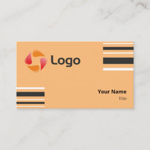 Cartão De Visita Na moda preto e branco Linhas Mínimas Quadradas