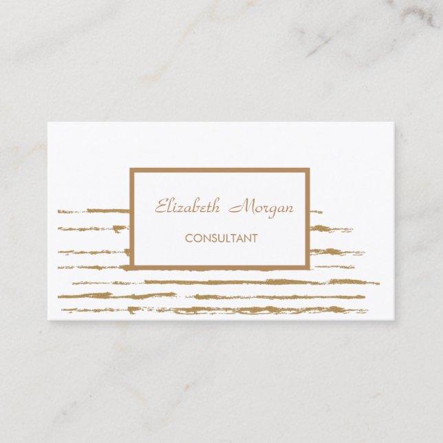 Cartão De Visita Na moda profissional moderno,Strike,White (Frente)