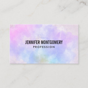 Cartão De Visita Na moda púrpura Abstrato azul