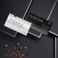 Na moda Silver Mirror Letters com Monograma Modern