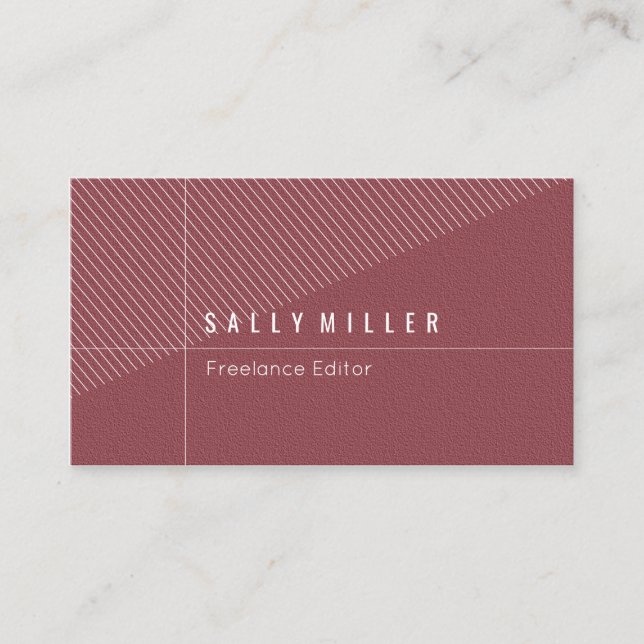 Cartão De Visita Na moda simples (Frente)