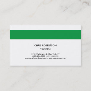 Cartão De Visita Na moda Simples Linha Verde Moderna Minimalista Br