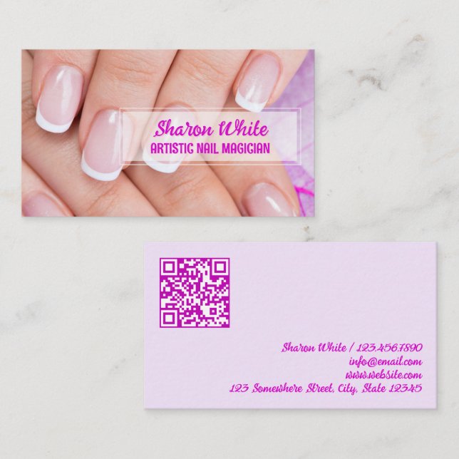 Cartão De Visita Nail Salon (Frente/Verso)