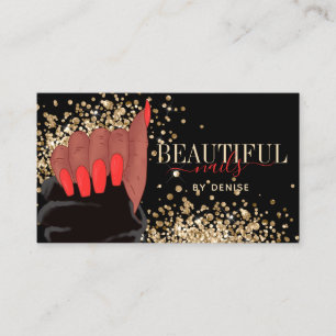 Cartão De Visita nail salon afroamerican nail nail