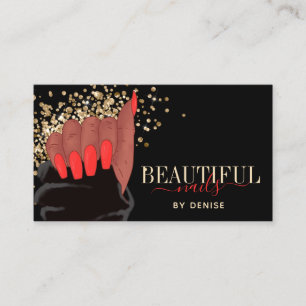 Cartão De Visita nail salon afroamerican nail nail