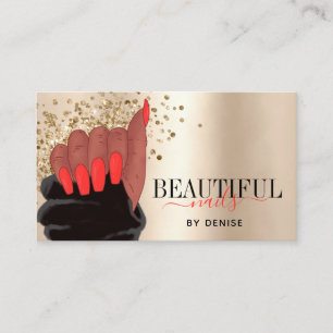 Cartão De Visita nail salon afroamerican nail nail