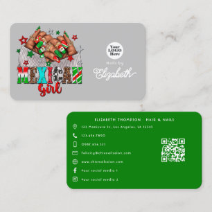 Cartão De Visita Nail Salon Mexicano