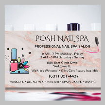 Nail Salon Spa Technician Blush Rosa Marble