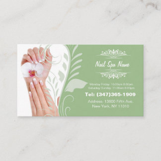 Cartão De Visita Nail Spa business cards