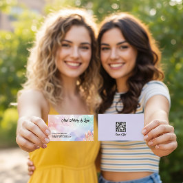 Cartão De Visita Nail Technician Custom QR