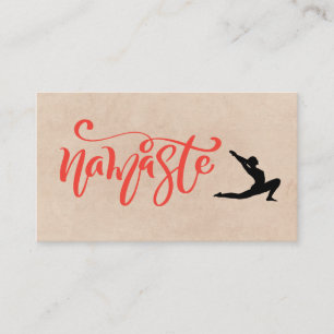 Cartão De Visita Namaste Yoga Stretch