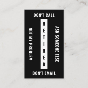 Cartão De Visita Não Meu Problema É Retirada Vertical