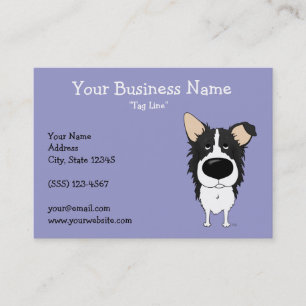 Cartão De Visita Nariz grande border collie