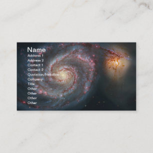 Cartão De Visita NASA da galáxia espiral do redemoinho M51